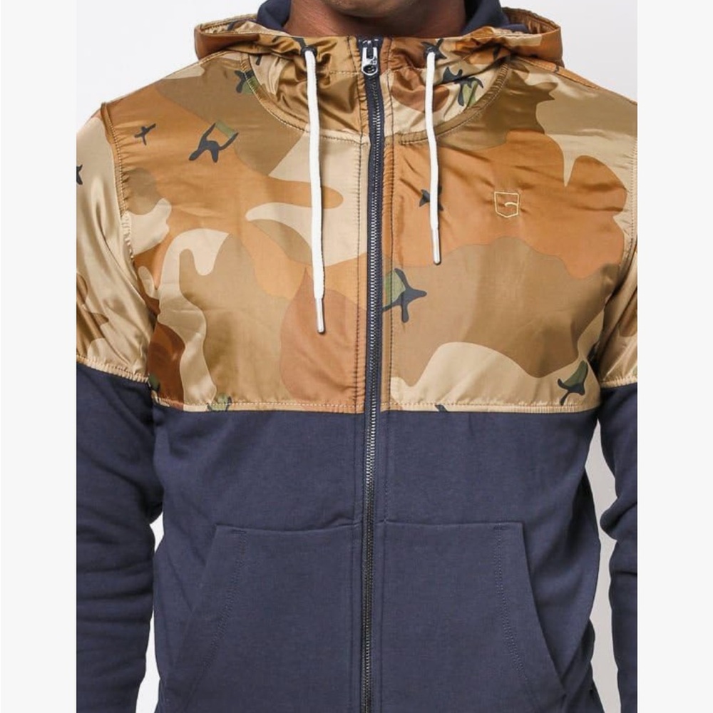 G-Star Camouflage and Off Black Hooded Jacket